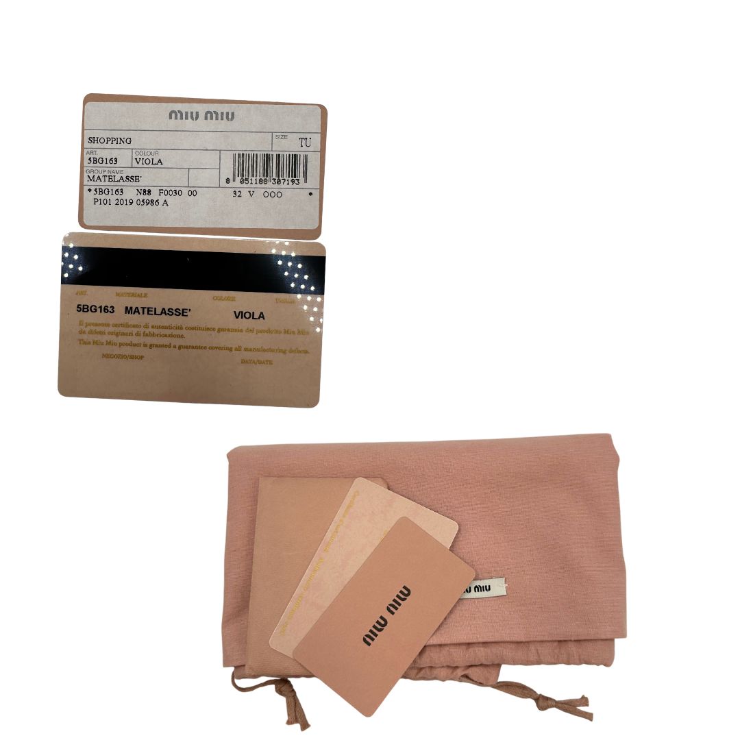 Shopping Miu Miu Matelassé
