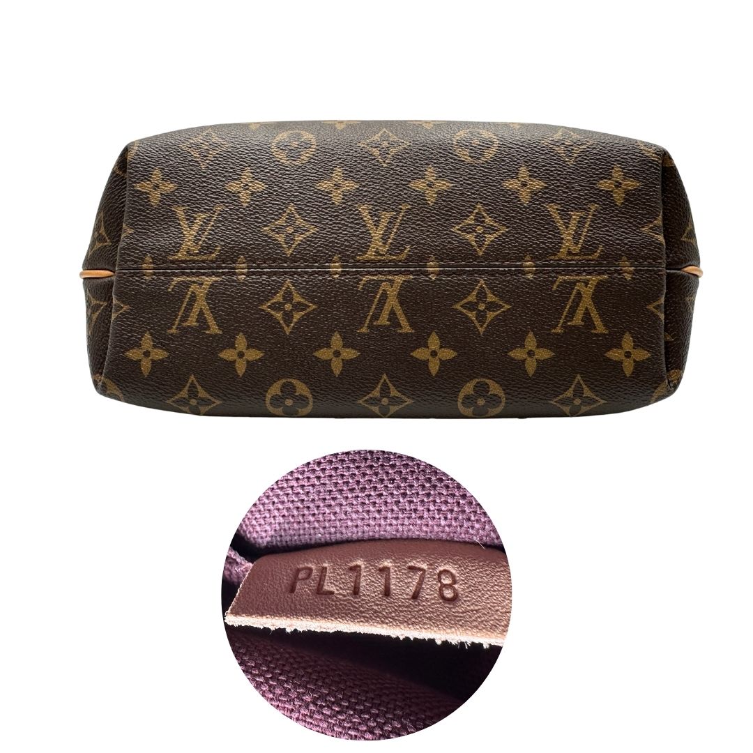 base  Borsa LV in canvas marrone  