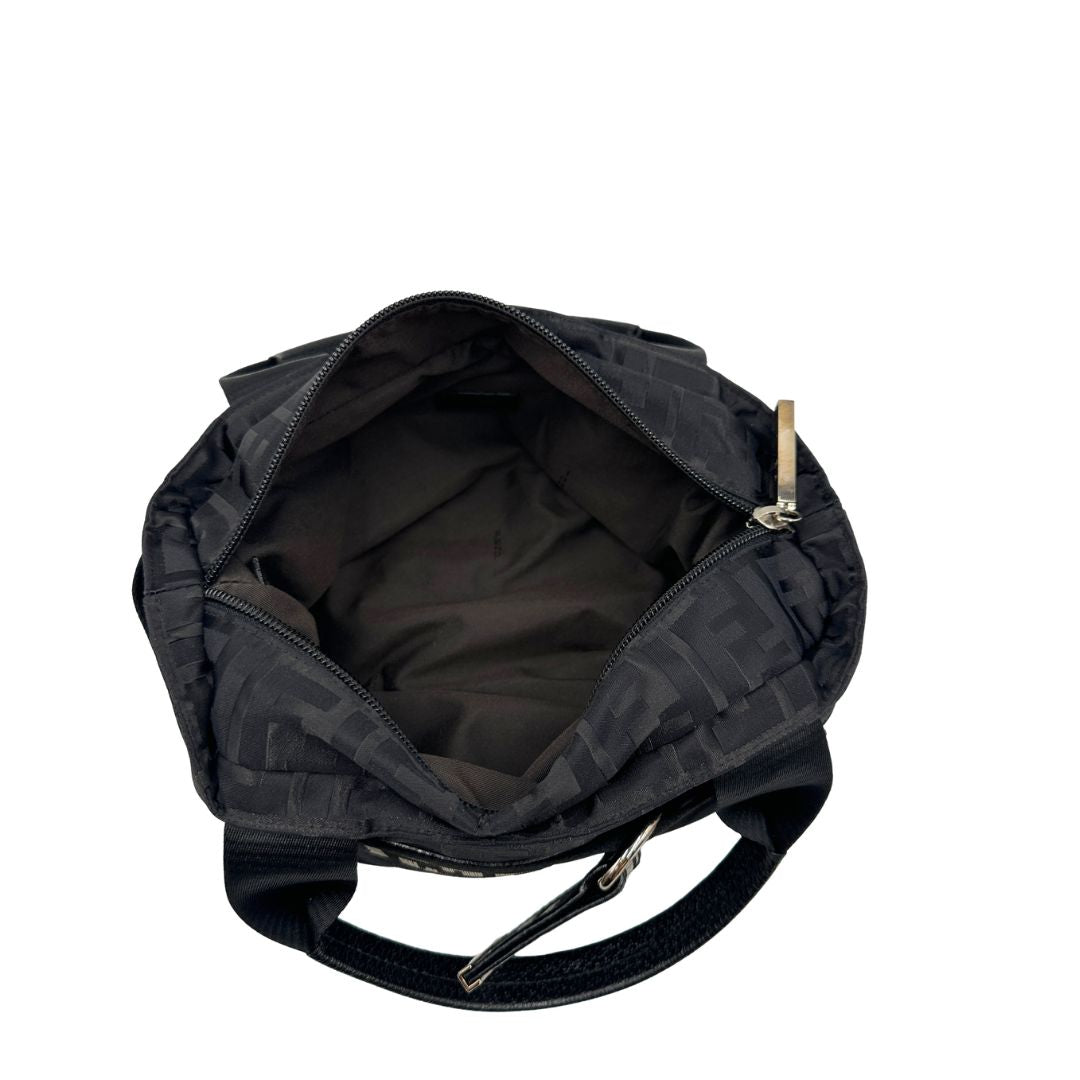 Mini Tote Fendi Zucca nera