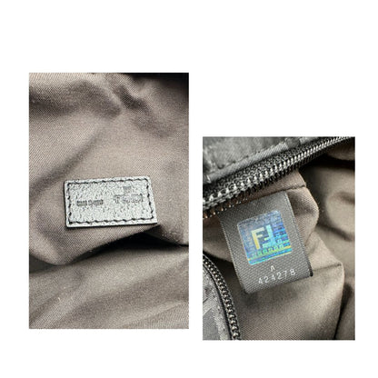 Mini Tote Fendi Zucca nera