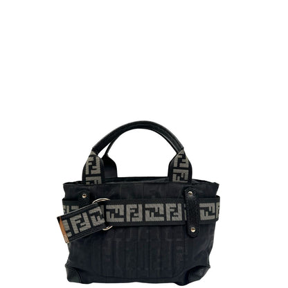 Mini Tote Fendi Zucca nera