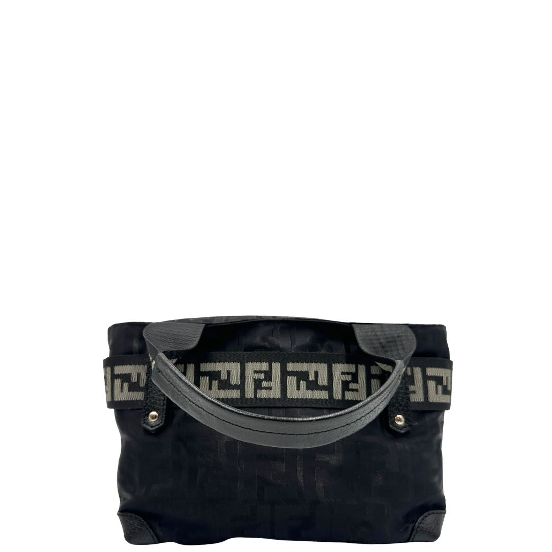 Mini Tote Fendi Zucca nera