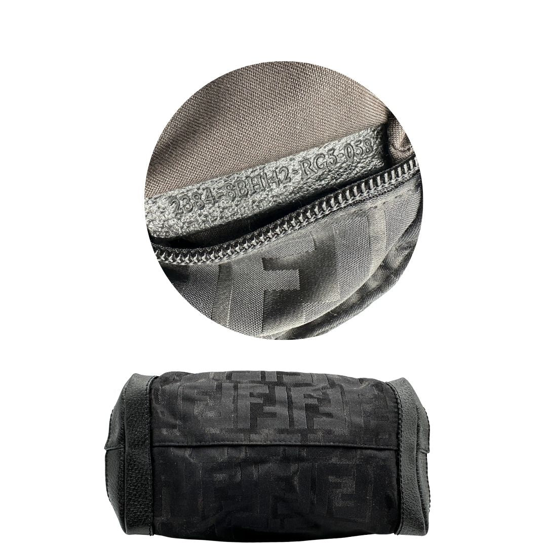 Mini Tote Fendi Zucca nera