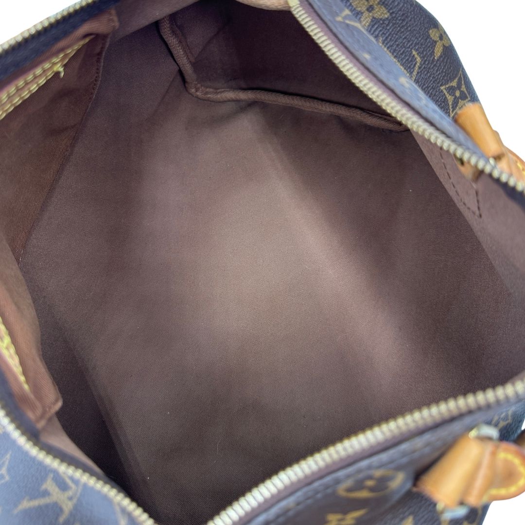 interno Bauletto Speedy 30 LV in canvas marrone monogram