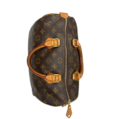  Bauletto Speedy 30 LV in canvas marrone monogram 