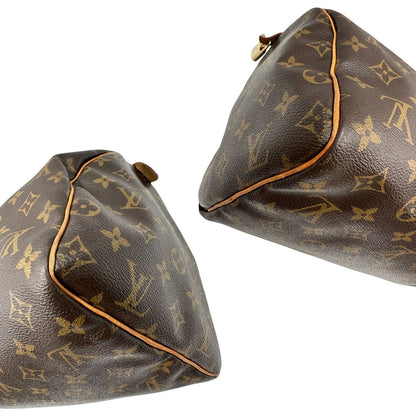 angoli  Bauletto Speedy 30 LV in canvas marrone monogram 