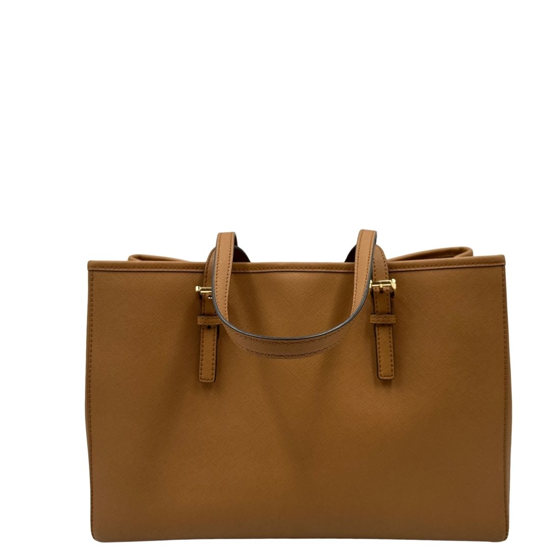 retro Shopper MK in pelle saffiano cammello 