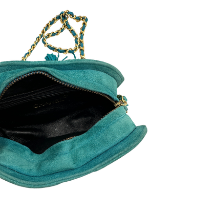 Borsa Chanel Suede Coco Mark Fringe