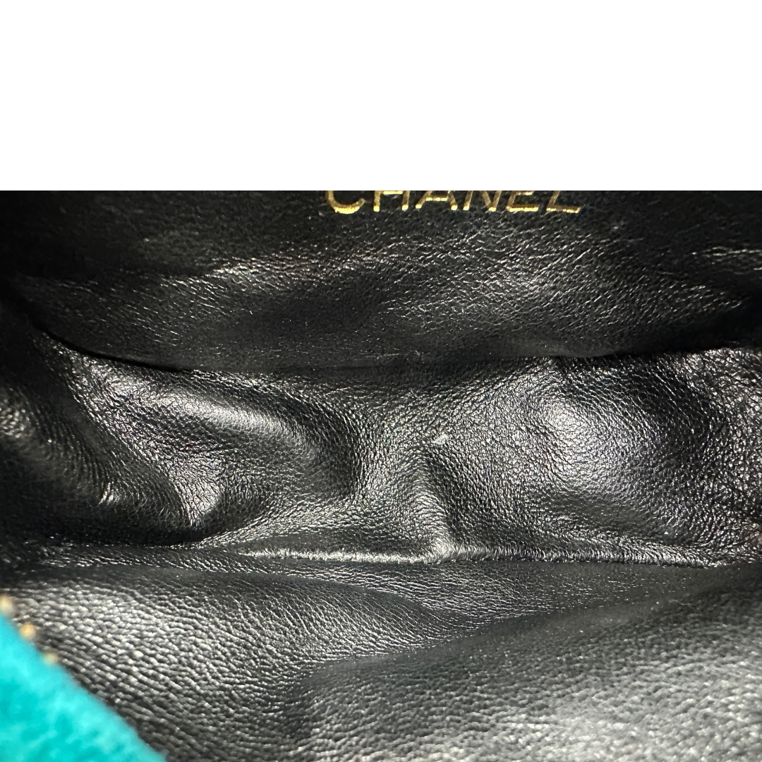 Borsa Chanel Suede Coco Mark Fringe