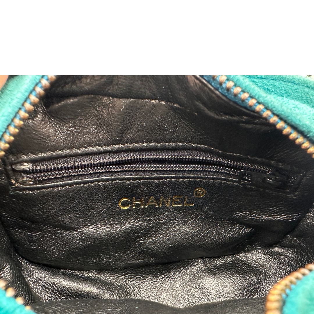 Borsa Chanel Suede Coco Mark Fringe