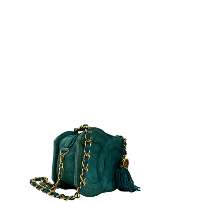 Borsa Chanel Suede Coco Mark Fringe