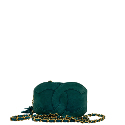 Borsa Chanel Suede Coco Mark Fringe