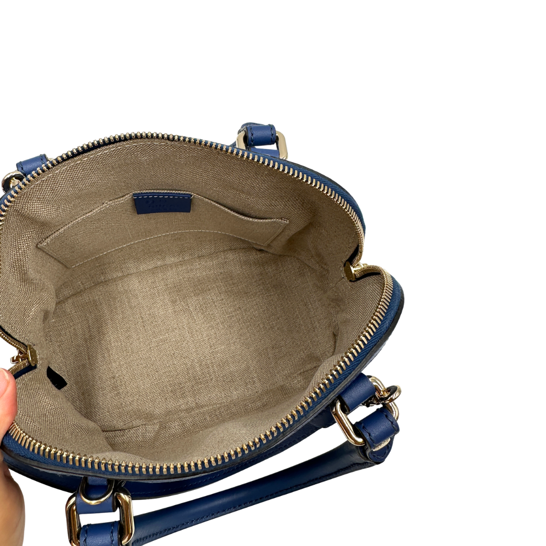 Borsa Gucci Dôme blu cobalto