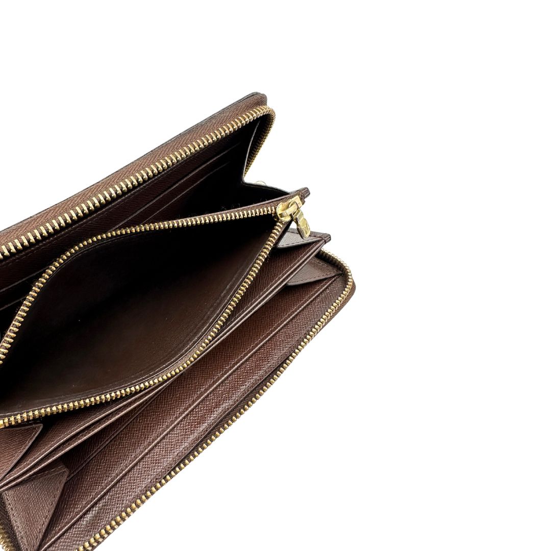 Portafoglio Zippy Louis Vuitton Damier ébène