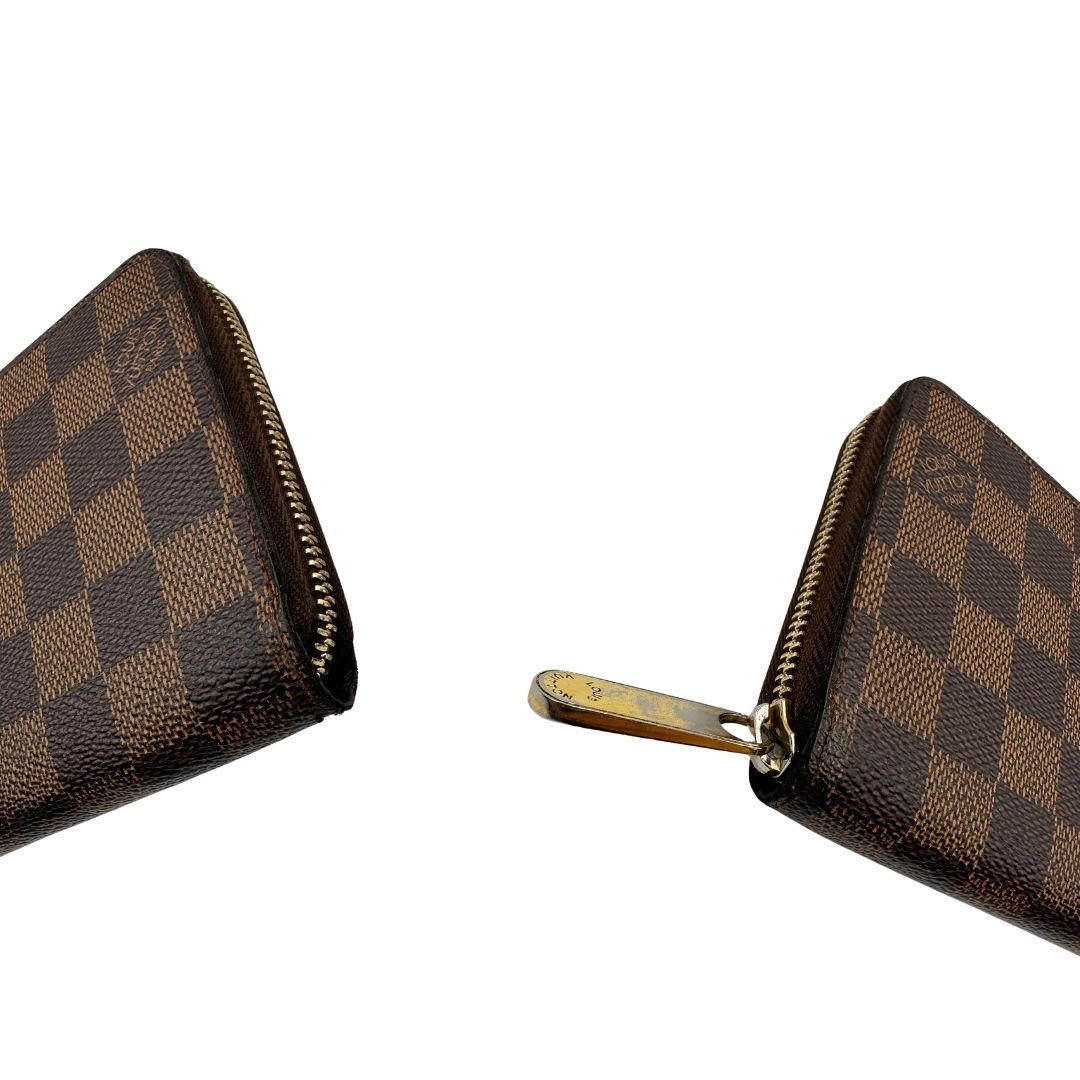 Portafoglio Zippy Louis Vuitton Damier ébène