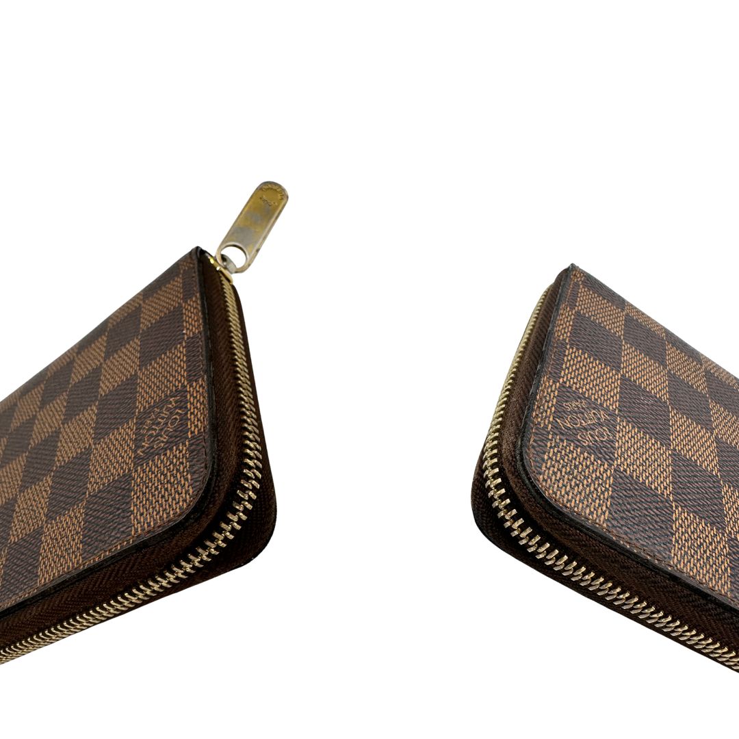 Portafoglio Zippy Louis Vuitton Damier ébène