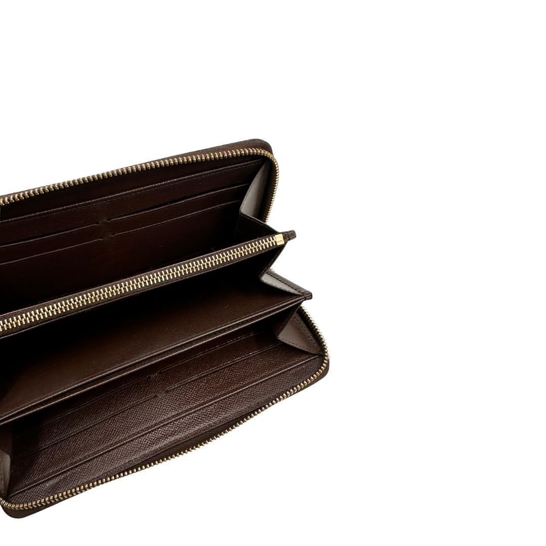 Portafoglio Zippy Louis Vuitton Damier ébène
