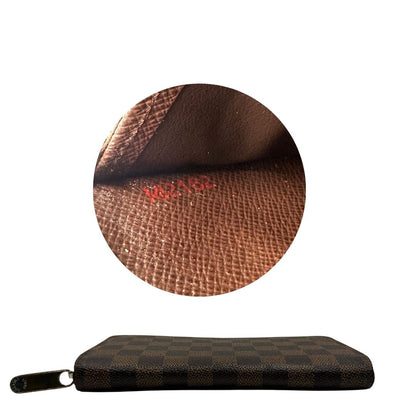 Portafoglio Zippy Louis Vuitton Damier ébène