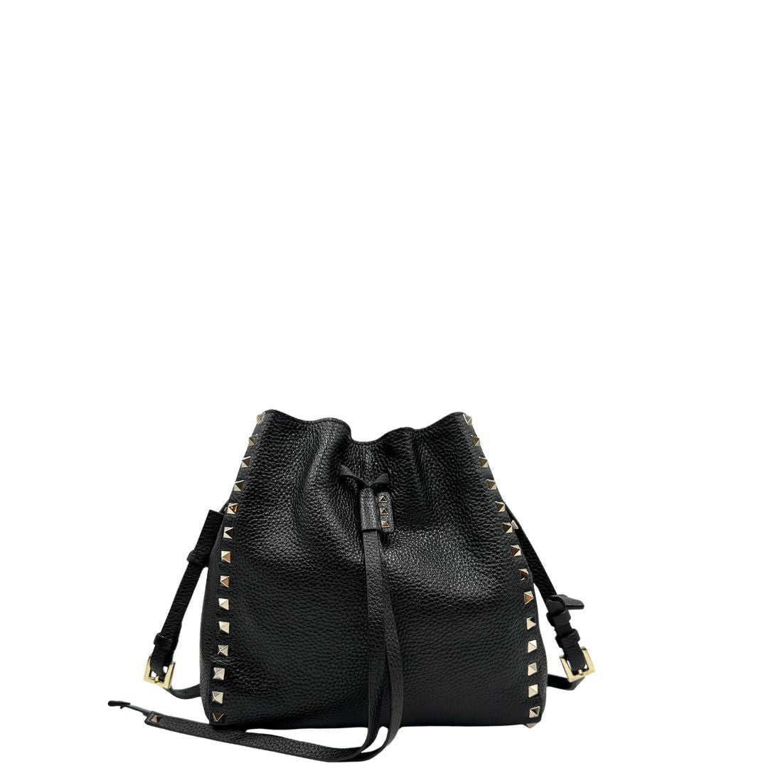 Secchiello Rockstud Valentino Gravani nero