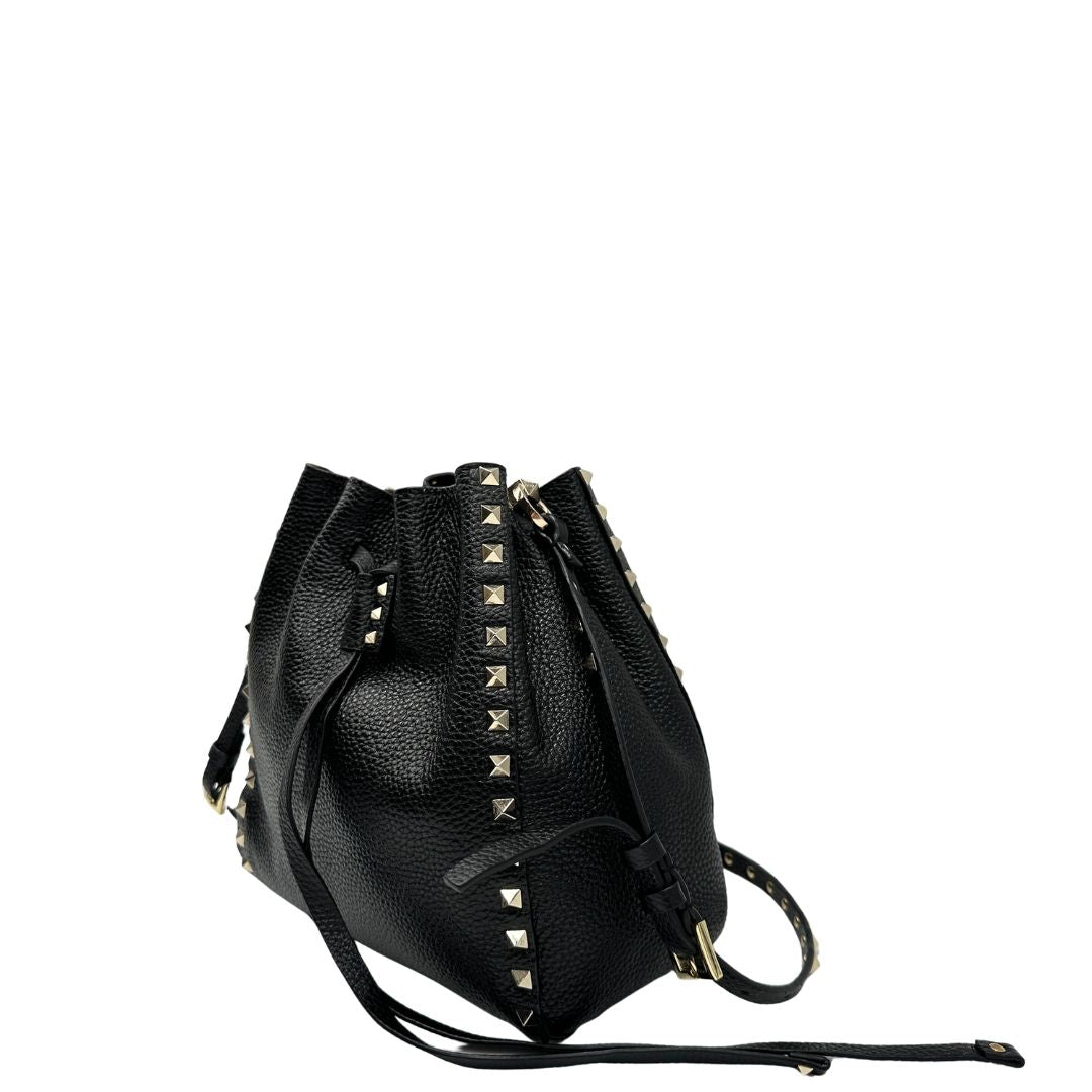 Secchiello Rockstud Valentino Gravani nero