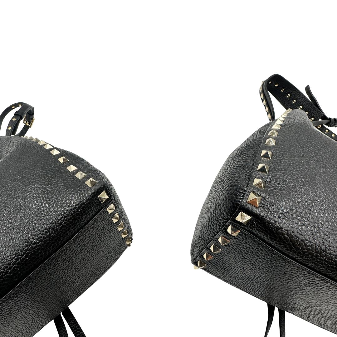 Secchiello Rockstud Valentino Gravani nero