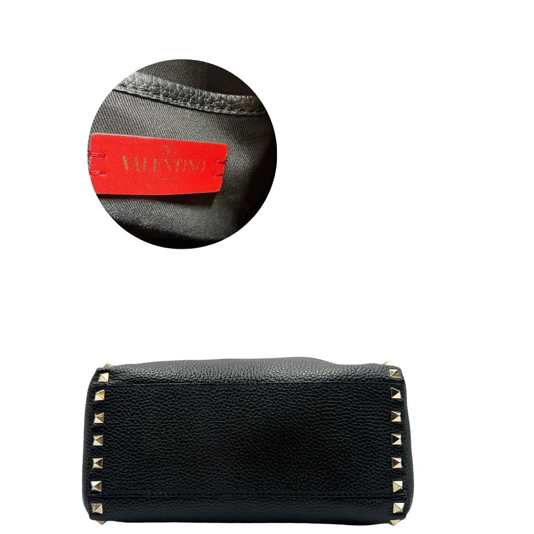 Secchiello Rockstud Valentino Gravani nero