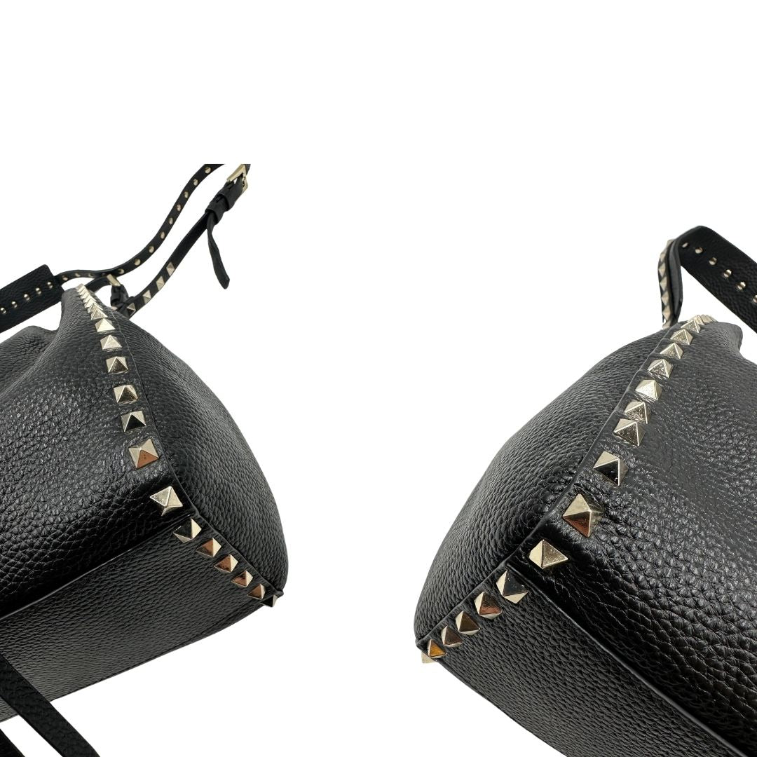 Secchiello Rockstud Valentino Gravani nero