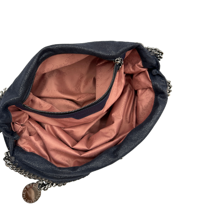 Fold over tote Falabella Stella McCartney blu notte