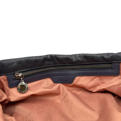 Fold over tote Falabella Stella McCartney blu notte