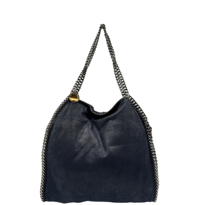 Fold over tote Falabella Stella McCartney blu notte