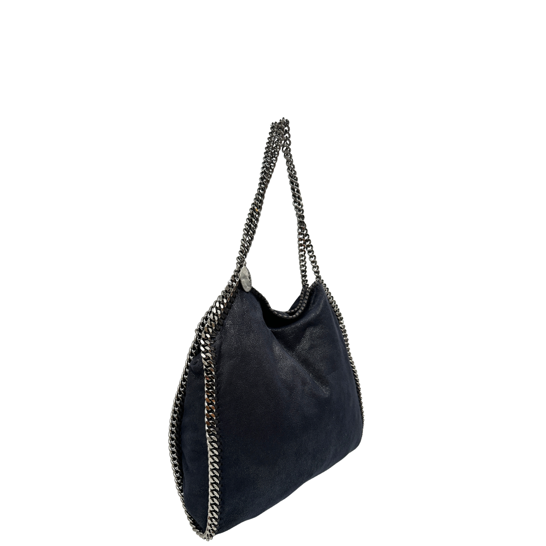 Fold over tote Falabella Stella McCartney blu notte