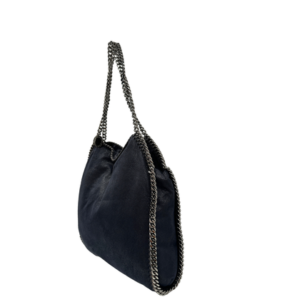 Fold over tote Falabella Stella McCartney blu notte