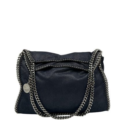 Fold over tote Falabella Stella McCartney blu notte