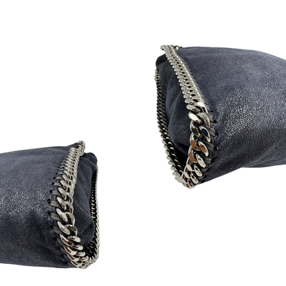Fold over tote Falabella Stella McCartney blu notte