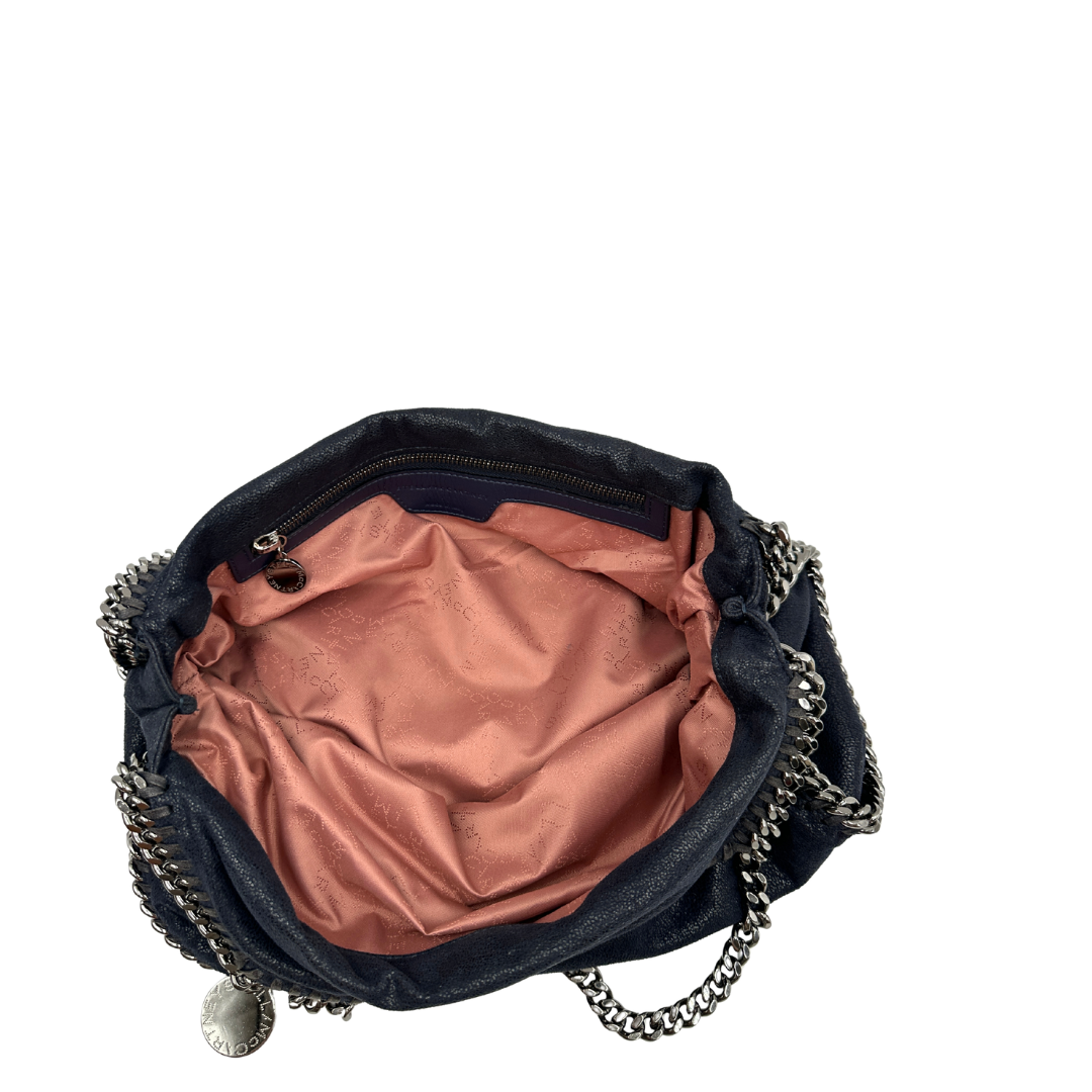 Fold over tote Falabella Stella McCartney blu notte