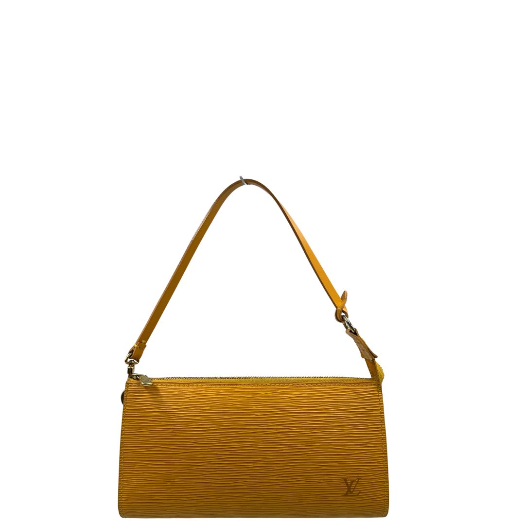 Pochette Accessoires Epi gialla Louis Vuitton