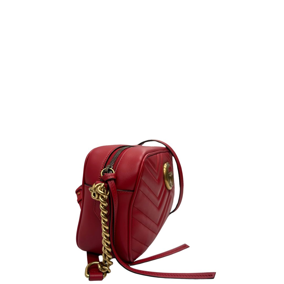Camera Bag Gucci Marmont misura piccola rossa