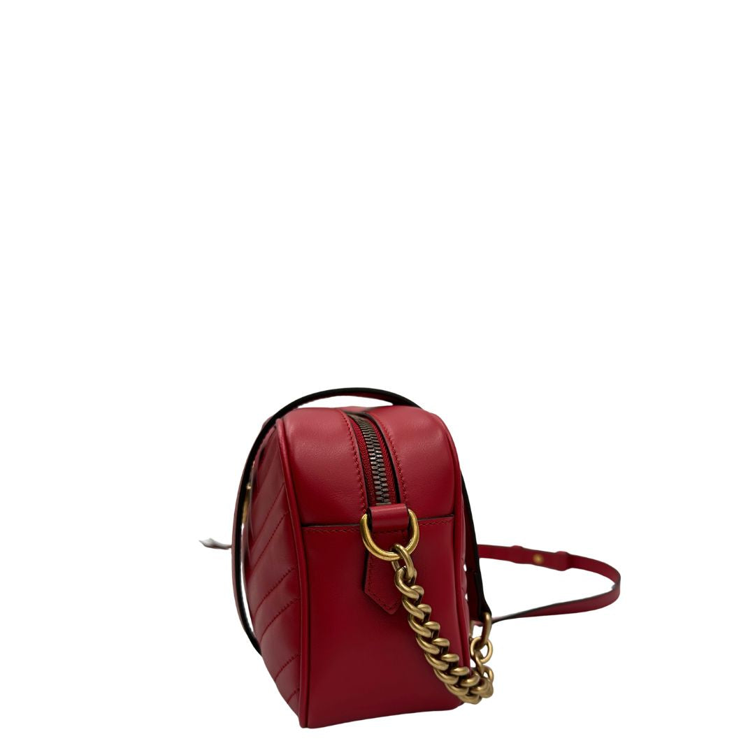 Camera Bag Gucci Marmont misura piccola rossa