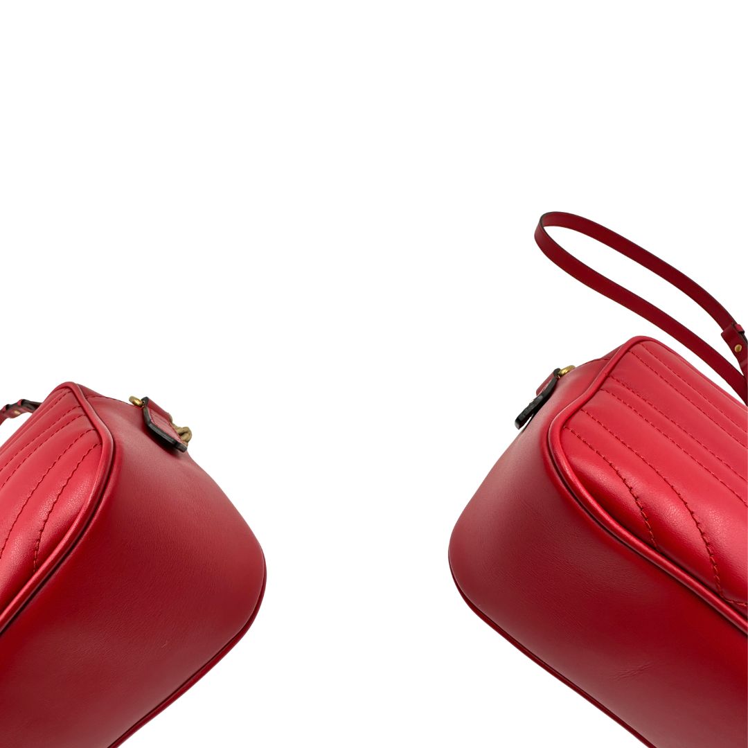 Camera Bag Gucci Marmont misura piccola rossa