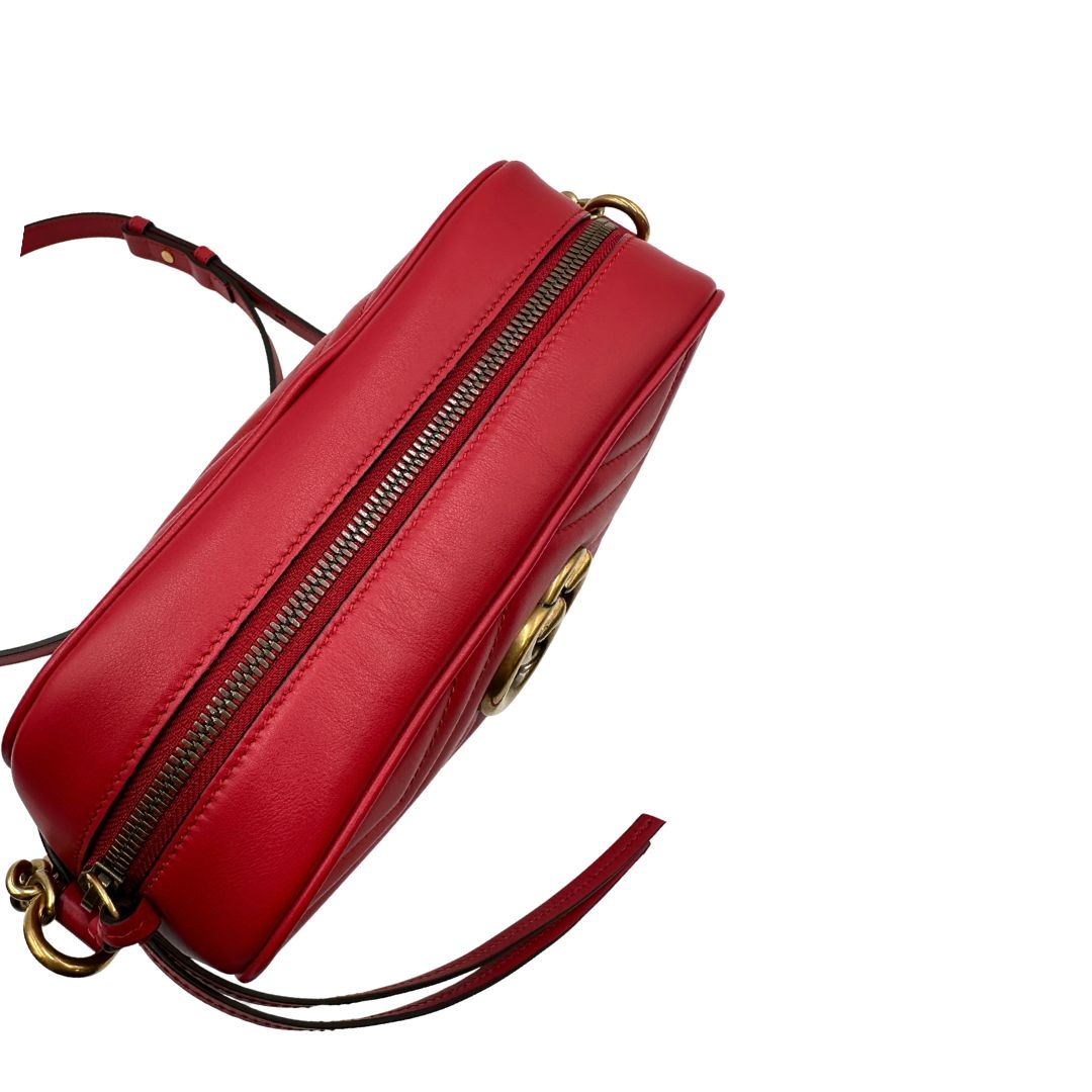 Camera Bag Gucci Marmont misura piccola rossa