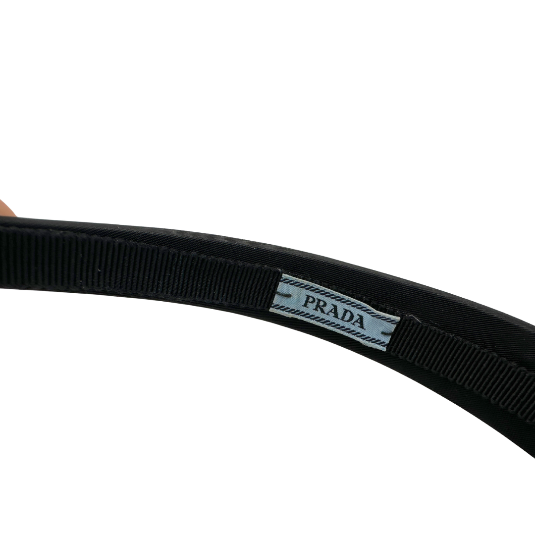 Cerchietto Prada nylon nero