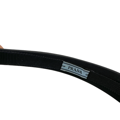 Cerchietto Prada nylon nero