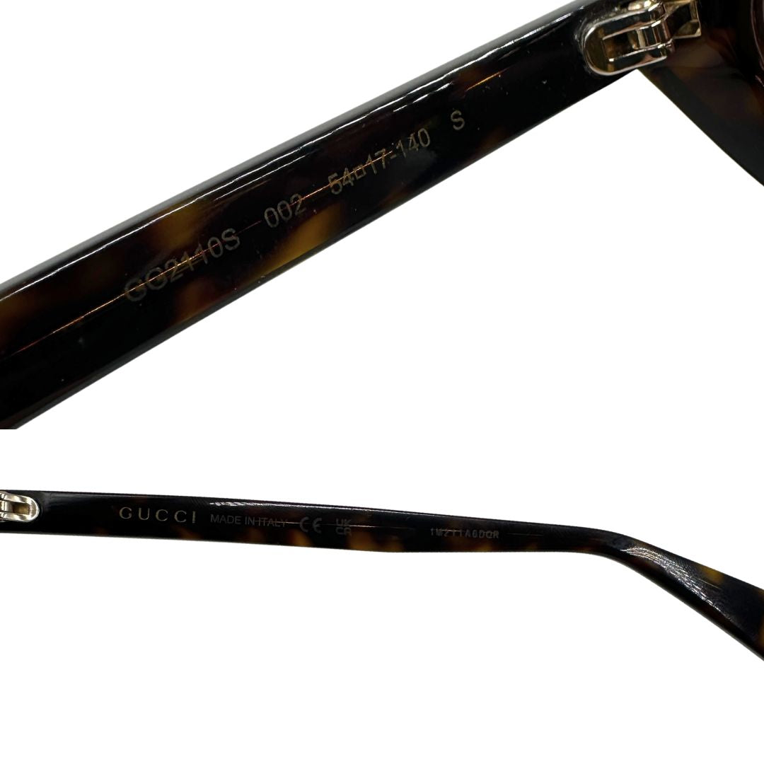 Occhiali da sole Gucci Emblem marroni