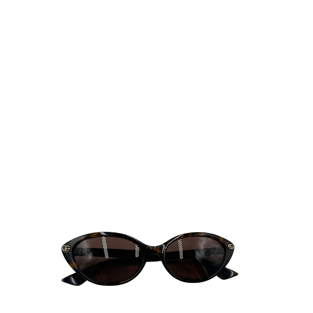 Occhiali da sole Gucci Emblem marroni
