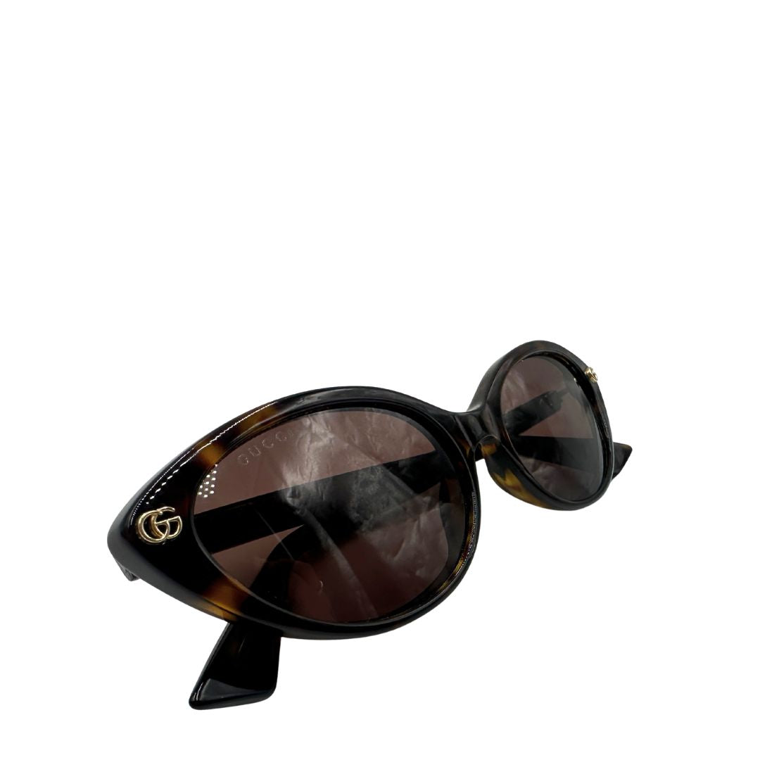 Occhiali da sole Gucci Emblem marroni