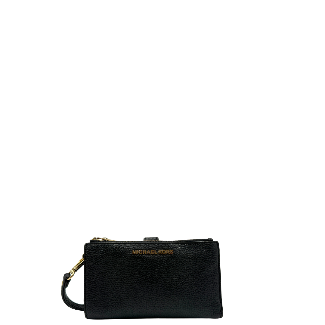 Portafoglio Michael Kors Jet Set double zip nera