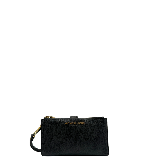 Portafoglio Michael Kors Jet Set double zip nera
