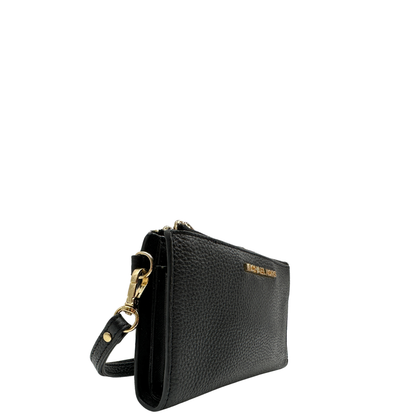 Portafoglio Michael Kors Jet Set double zip nera