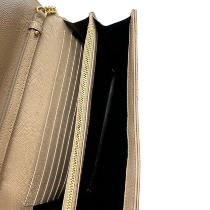 Pochette Envelope Cassandre Saint Laurent Beige