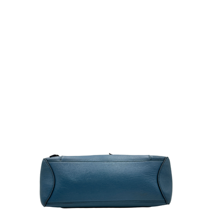 base  Borsa Chloè Faye in pelle color blu petrolio 